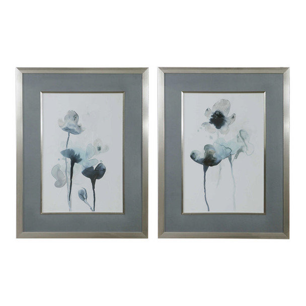 Midnight Blossoms Framed Prints Set/2 Organic style Print Decor