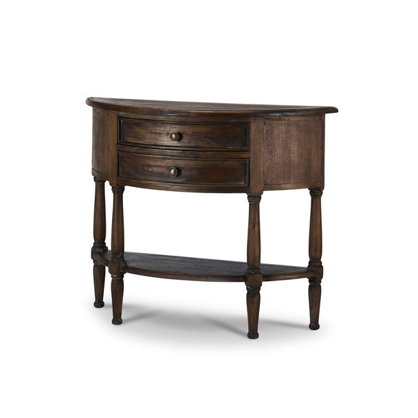 Demi-lune Table - Size: 80H x 100W x 36D (cm) - French Provincial style