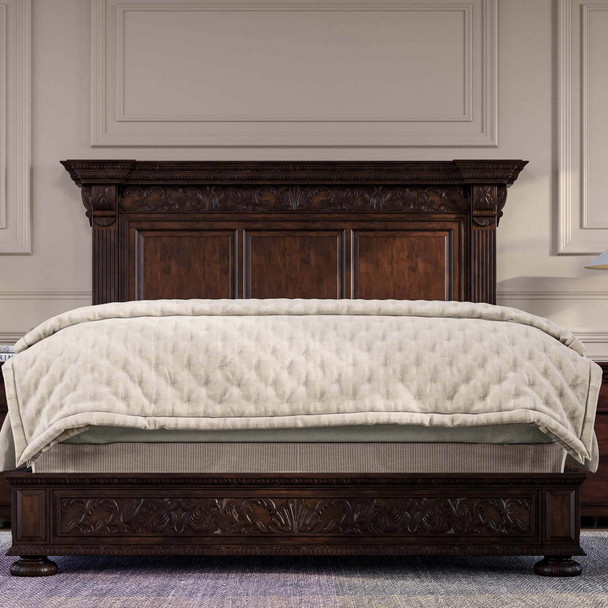 Charleston King Bed - Size: 183H x 236W x 229D (cm)