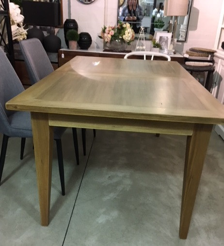 Eton Extension Dining Table - Antique French Oak - Hand made Craftsman style Dining Room furniture