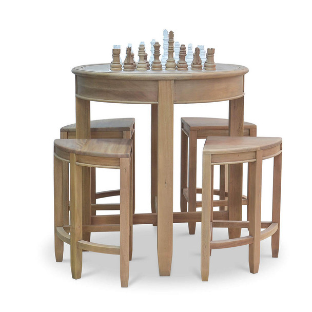 Aries Table Chess Set - Hand made Craftsman style Occasional furniture
