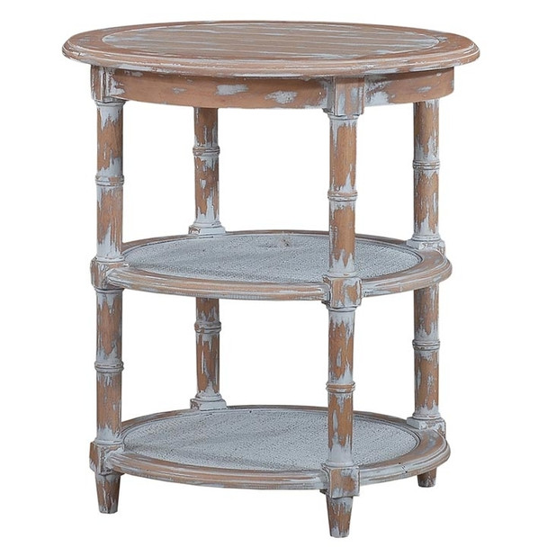 Martinique Round Side Table - Size: 68H x 61W x 61D (cm) - Oriental style
