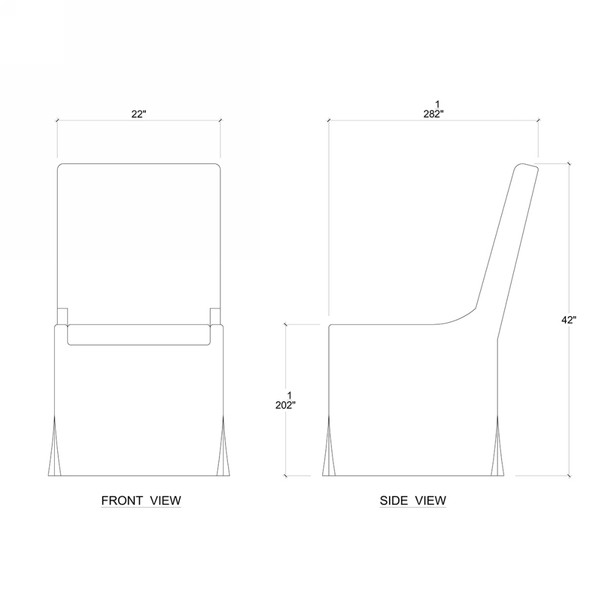 Sierra Modern Dining Chair - Discount Contemporary style Dining Room furniture