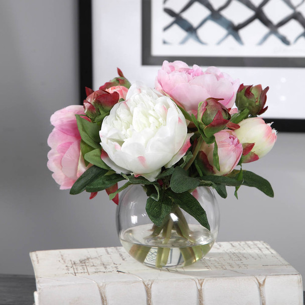 Blaire Peony Bouquet - Sale on Contemporary style Botanicals