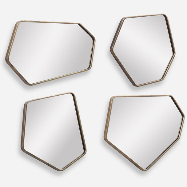 Linneah Modern Mirrors - S/4 Scandinavian style Wall Mirror Decor