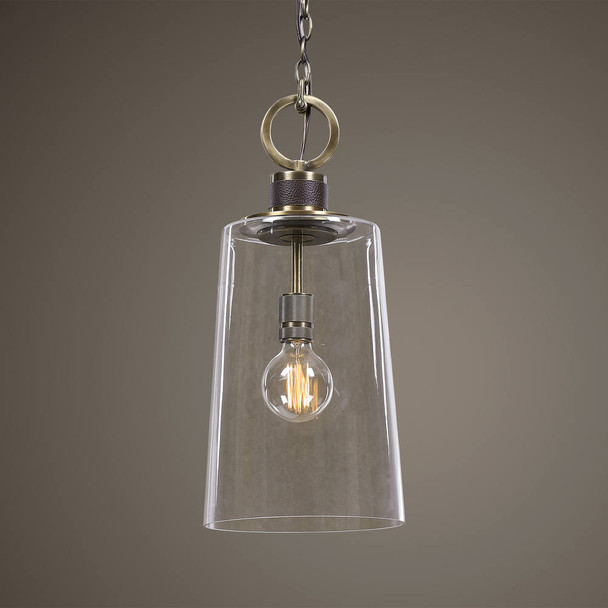 Rosston 1 Light Mini Pendant - Size: 56H x 25W x 25D (cm) - Mid-Century Modern style