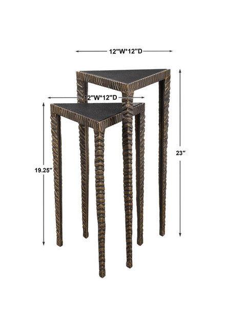 Samiria Triangular Accent Tables - S/2 - Australia wide delivery