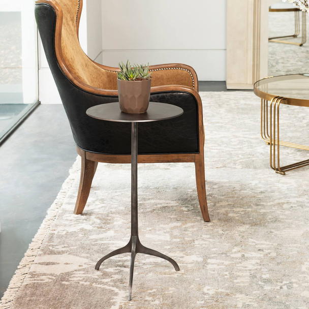 Beacon Industrial Accent Table - Size: 64H x 36W x 36D (cm) - Mid-Century Modern style