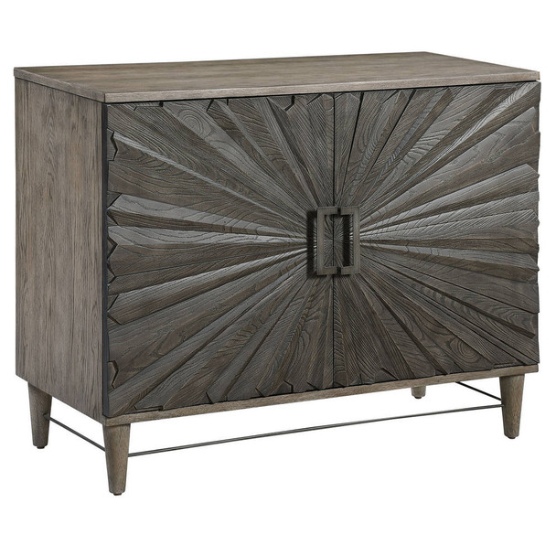 Shield Gray Oak 2 Door Cabinet - 25085