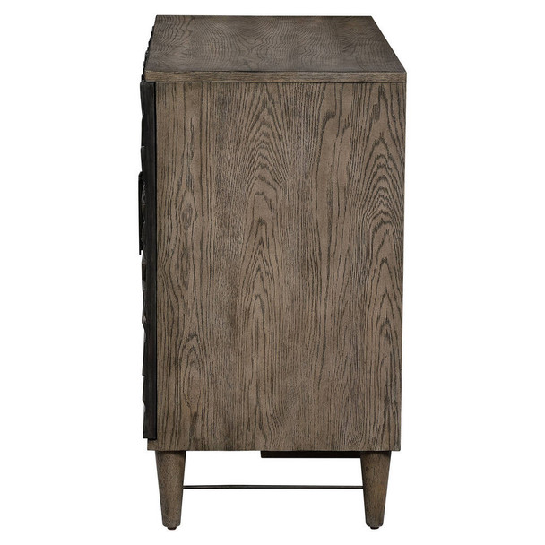 Shield Gray Oak 2 Door Cabinet - 25085