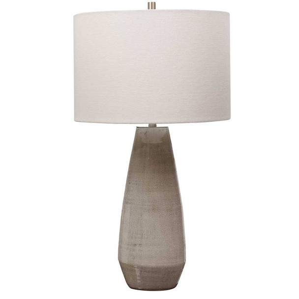 Volterra Taupe-Gray Table Lamp - Cairns, Darwin Mid-Century Modern style Table Lamps