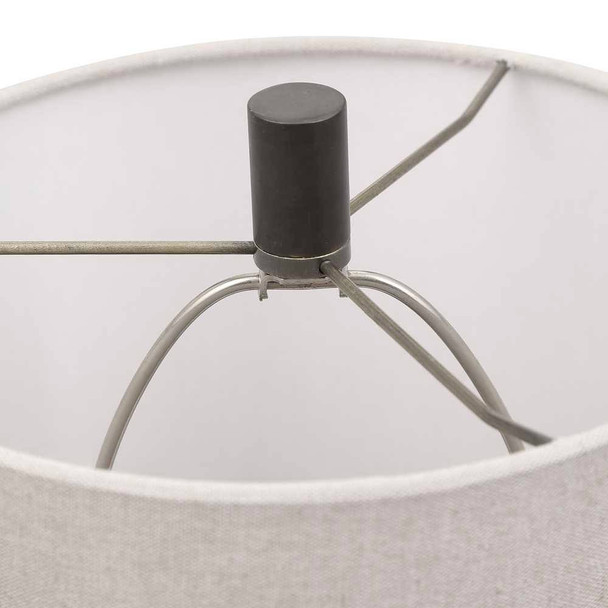 Volterra Taupe-Gray Table Lamp - Discount Mid-Century style Table Lamps