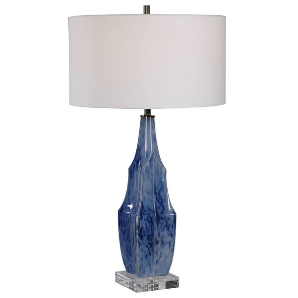 Everard Blue Table Lamp Contemporary style Table Lamp Decor