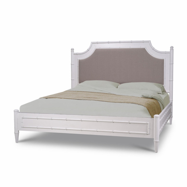 Chelsea Upholstered Bed King - Solid Timber Oriental style Bedroom furniture