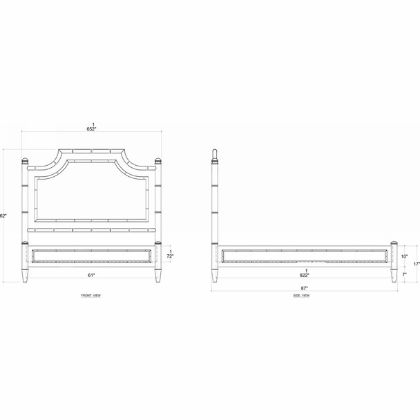 Chelsea Upholstered Bed Queen - Melbourne, Sydney, Brisbane Oriental style Bedroom furniture