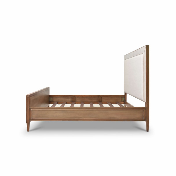 Belgravia Upholstered Bed w/ Rattan Queen - Melbourne, Sydney, Brisbane Contemporary style Bedroom furniture