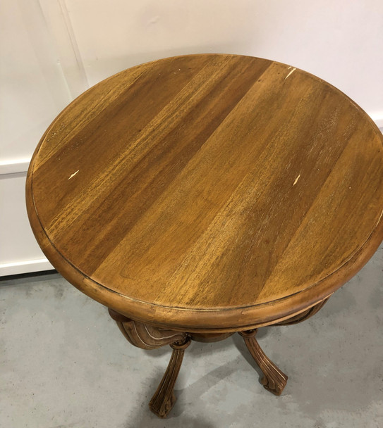 Hooves Round Table - Antique White Cloud - Solid Timber French Provincial style Living Room furniture