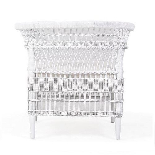 Liberty Occasional Chair - White - True White - Hobart, Launceston, Perth French Provincial style Alfresco & Rattan furniture