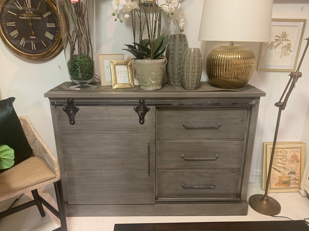 Sonoma Buffet With Sliding Barn Door - Smokey Grey