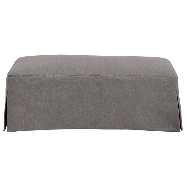 Exeter Ottoman - Slate - Contemporary style