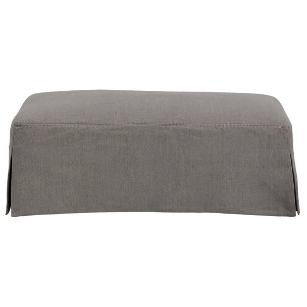 Exeter Ottoman - Slate - Contemporary style