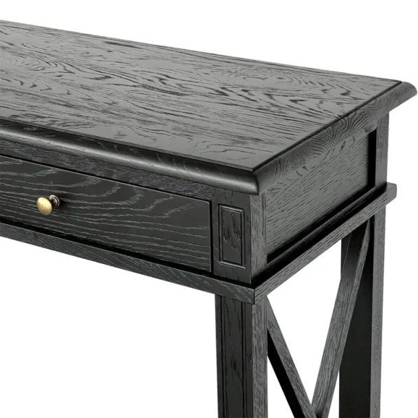 Xavier Console Table Small - Black Oak - Melbourne, Sydney, Brisbane Hamptons style Living Room furniture