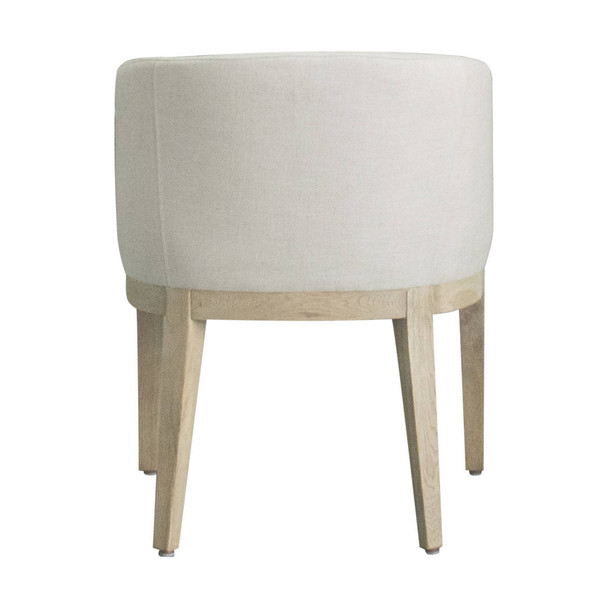 Manon Barrelback Armchair - Natural Linen - Hand made Living Room furniture