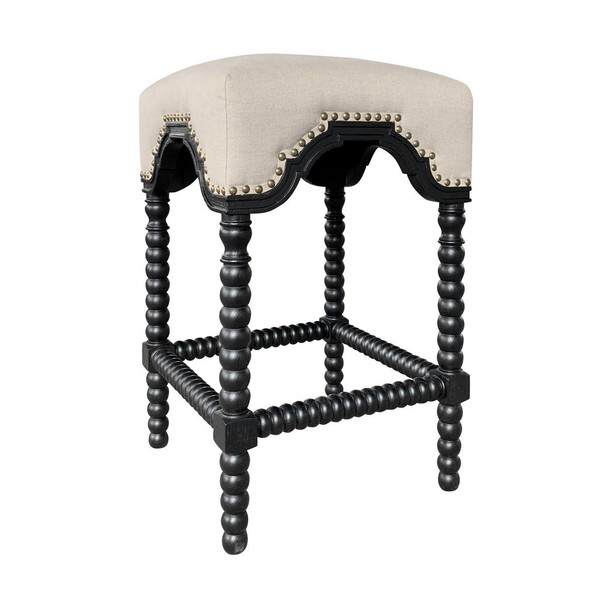 Belleville Bobbin Counter Stool - Black Kitchen Furniture - HL592-BF05