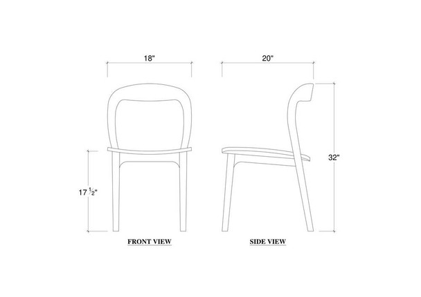 Grandia Dining Chair - Mid-Century style Dining Room furniture