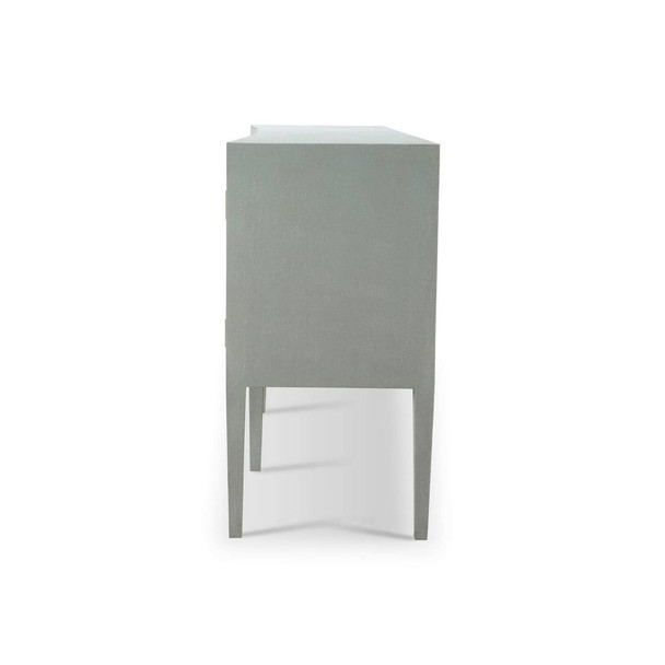 Westminster Concave Linen Wrapped Sideboard - Hand made Mid-Century Modern style Dining Room furniture