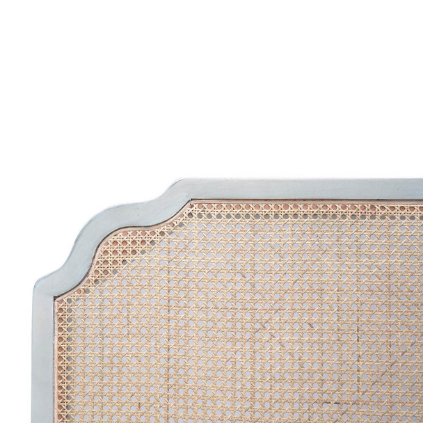 Marisol Bed w/ Rattan Queen - Hobart, Launceston, Perth Mid-Century Modern style Bedroom furniture