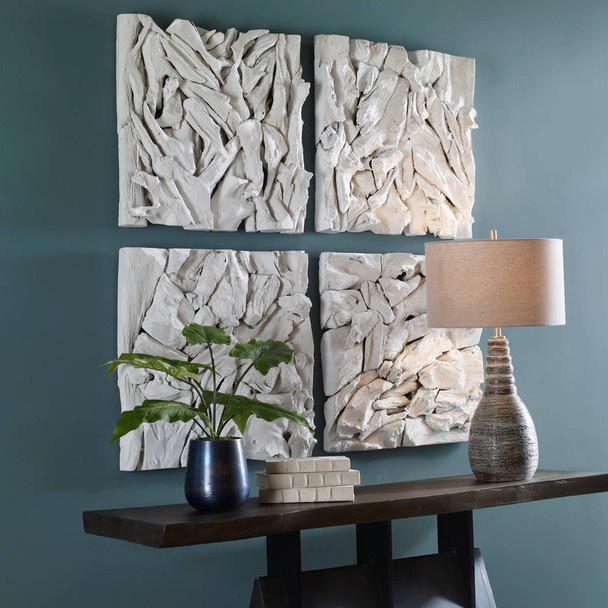 Rio Coastal Wood Wall Decor - Size: 60H x 60W x 9D (cm) - Coastal style