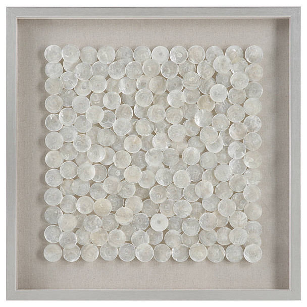 Roxas Capiz Shell Shadow Box Coastal style Wall Art Decor