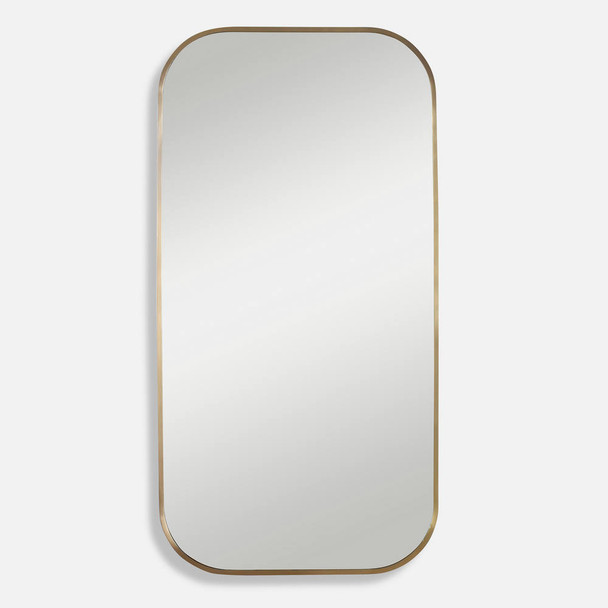 Taft Plated Brass Mirror Mid-Century Modern style Wall Mirror Decor