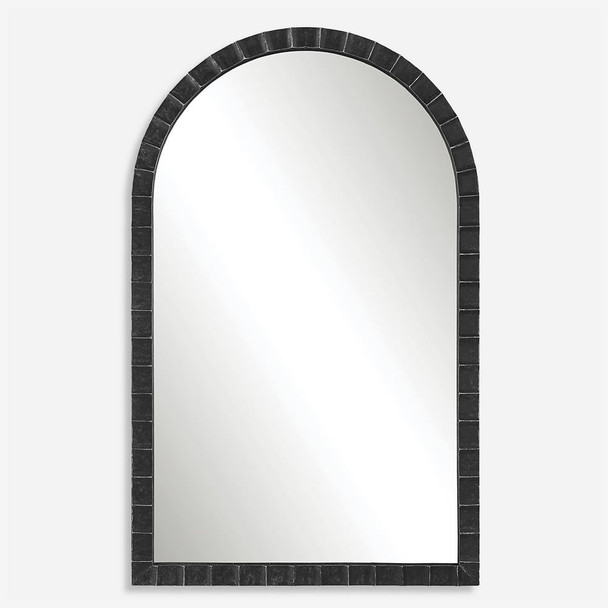 Dandridge Black Arch Mirror Industrial style Wall Mirror Decor