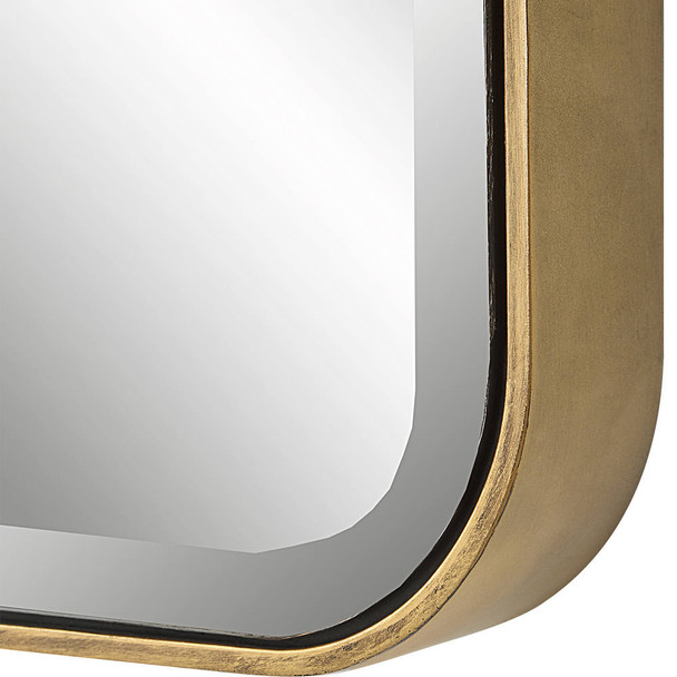 Hampshire Square Gold Mirror - Sale on Mid-Century Modern style Wall Mirrors