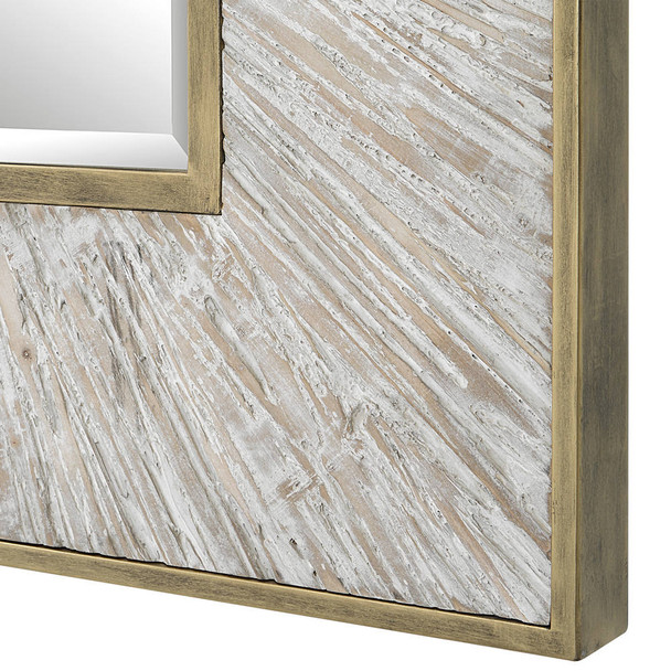 Wharton Whitewashed Square Mirror - Cairns, Darwin Mid-Century Modern style Wall Mirrors Wharton Whitewashed Square Mirror - Cairns, Darwin Mid-Century Modern style Wall Mirrors