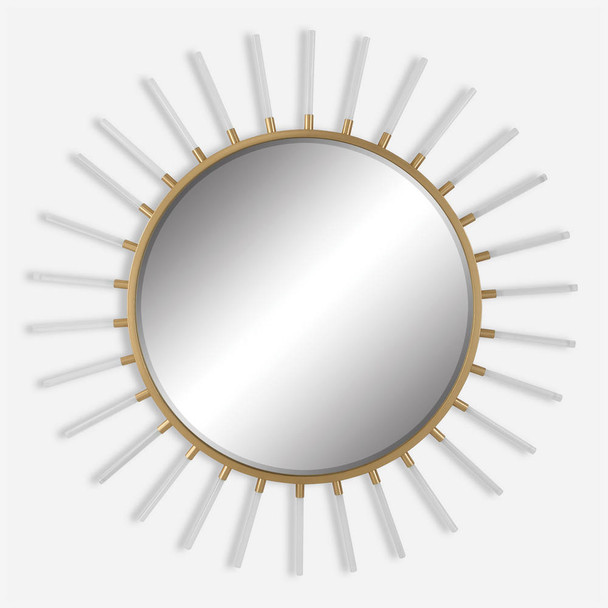 Oracle Round Starburst Mirror Contemporary style Wall Mirror Decor