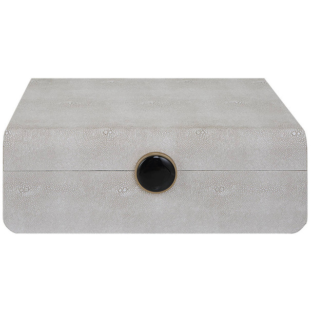 Lalique White Shagreen Box Art Deco style Box Decor