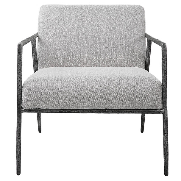 Brisbane Light Gray Accent Chair Coastal style Accent Chair Decor