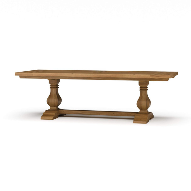 Provincial Trestle Dining Table 210cm - Antique French Oak - Size: 76H x 213W x 102D (cm) - French Provincial style