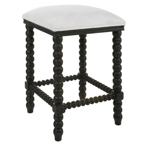 Pryce Black Backless Counter Stool Contemporary style Accent Chair Decor
