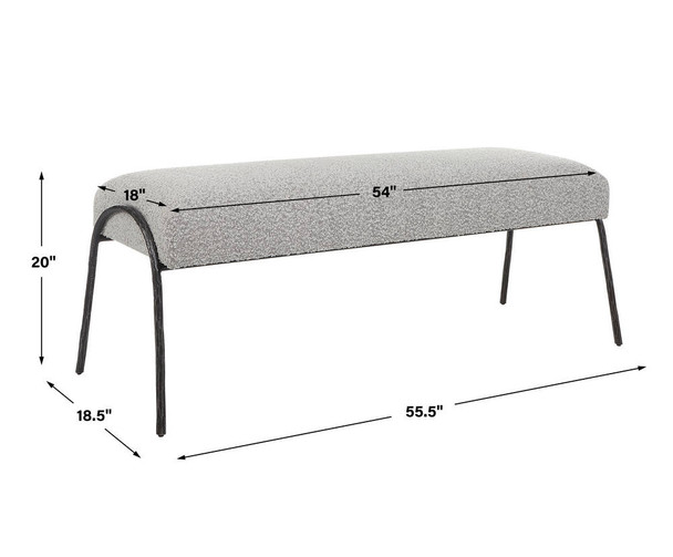 Jacobsen Modern Gray Bench - Australia wide delivery