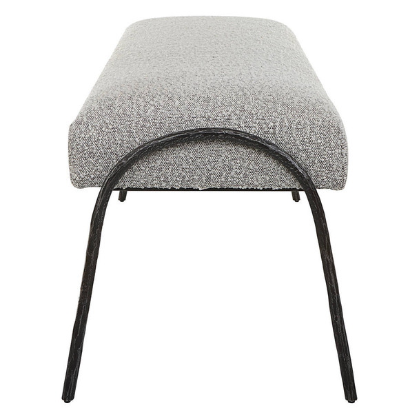 Jacobsen Modern Gray Bench - Sale on Scandinavian style Accent Chairs