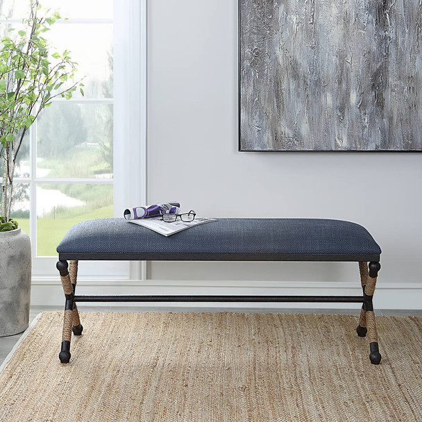 Firth Rustic Navy Bench - Melbourne, Sydney, Brisbane delivery