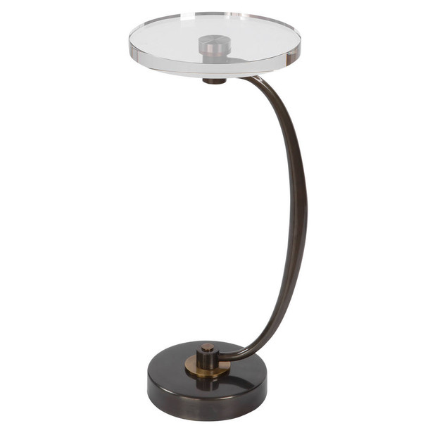 Waveney Bronze Drink Table Mid-Century Modern style Accent Table Decor