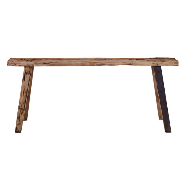 Paddock Rustic Bench Coastal style Accent Chair Decor