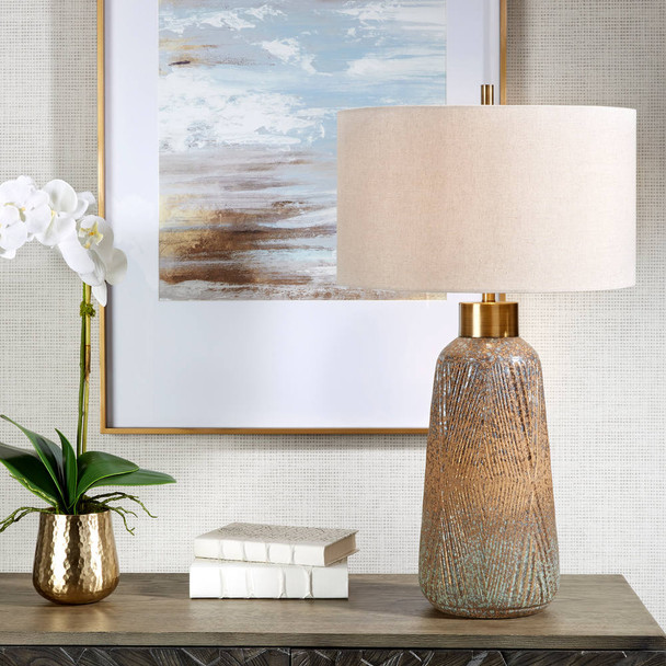 Western Sky Ceramic Table Lamp - Size: 74H x 43W x 43D (cm) - Mid-Century style