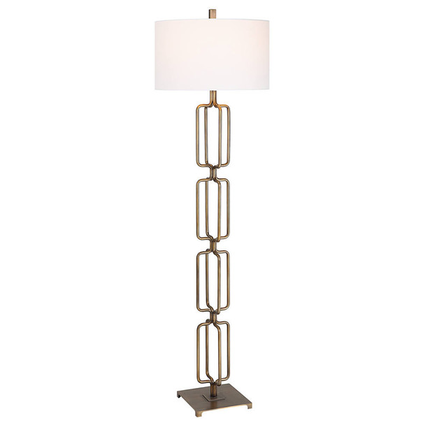Link Brushed Gold Floor Lamp Mid-Century Modern style Floor Lamp Decor