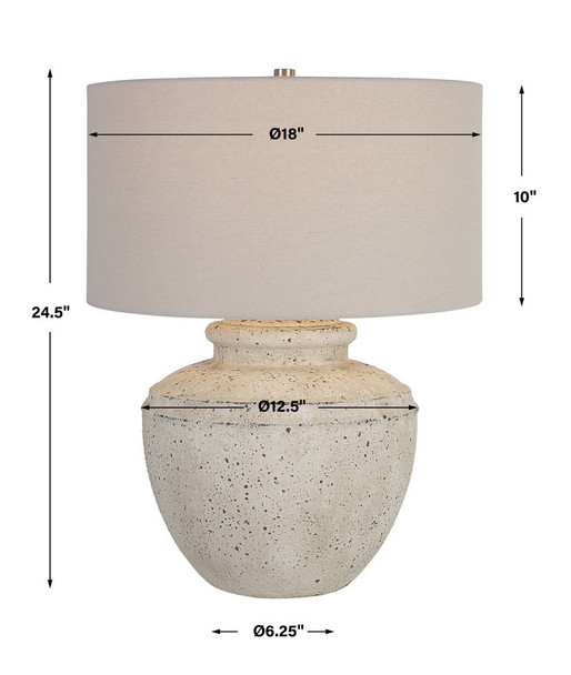 Artifact Aged Stone Table Lamp - Australia wide delivery